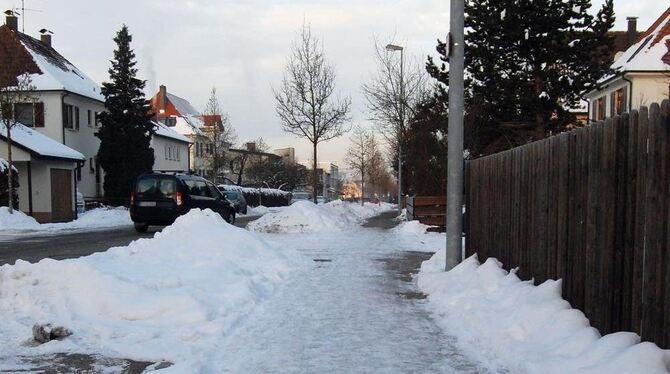 Vorsicht, Sturzgefahr! FOTO: PFI