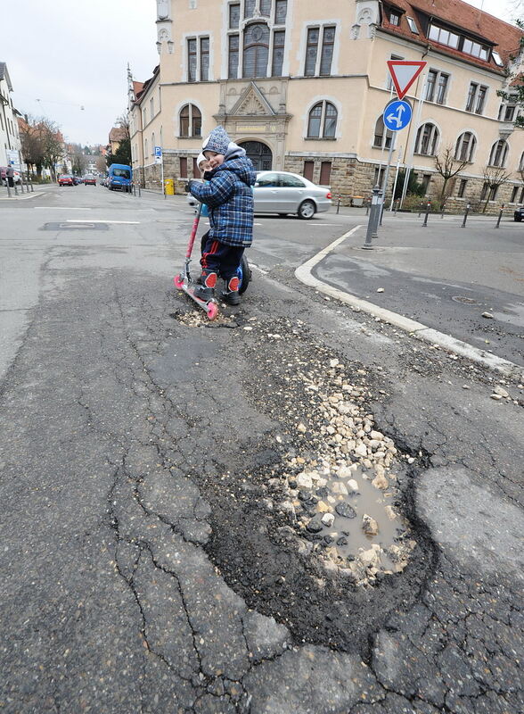 Schlaglöcher in Reutlingen