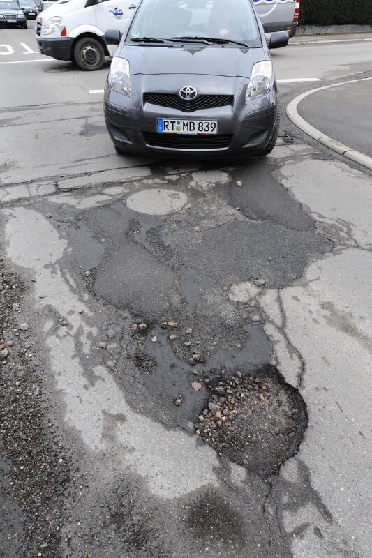 Schlaglöcher in Reutlingen