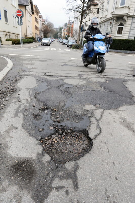 Schlaglöcher in Reutlingen