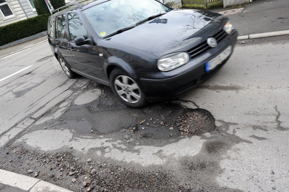 Schlaglöcher in Reutlingen