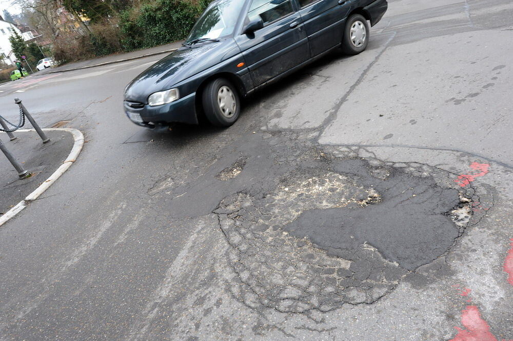 Schlaglöcher in Reutlingen