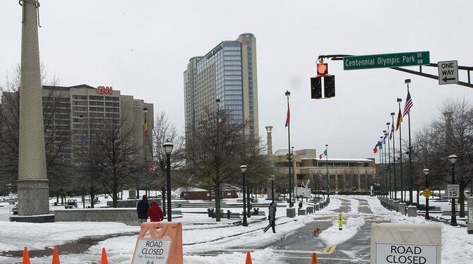 Schnee in Atlanta: Von hier aus zog der Schneesturm in Richtung New York.