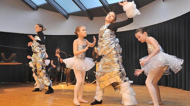 Eleven der  Musikschule Leichtle bereicherten den Neujahrsempfang.