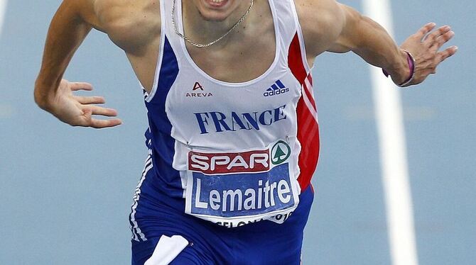 Der französische Sprinter Christophe Lemaitre ist Topstar in Stuttgart.