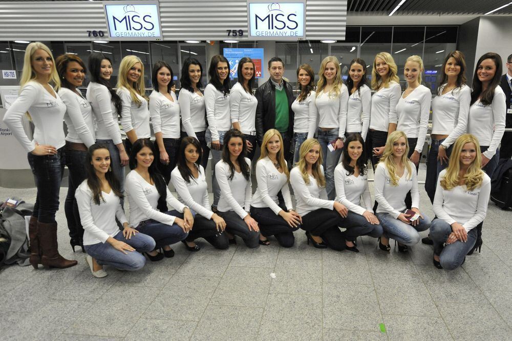 Abflug zur Miss Germany Wahl Januar 2011