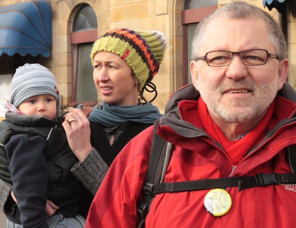 Demo gegen Stuttgart 21 in Reutlingen Februar 2011