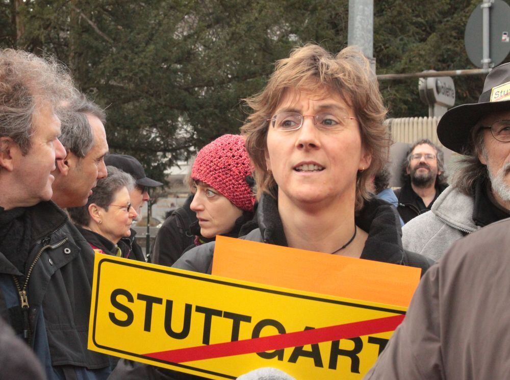 Demo gegen Stuttgart 21 in Reutlingen Februar 2011