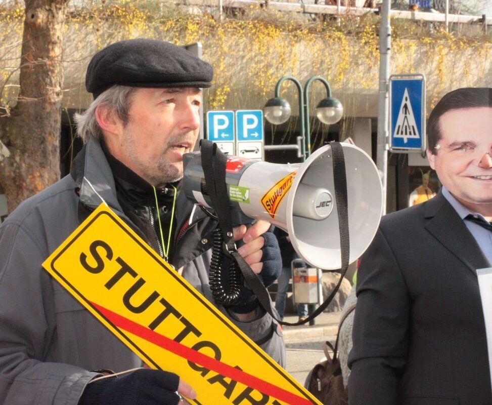 Demo gegen Stuttgart 21 in Reutlingen Februar 2011