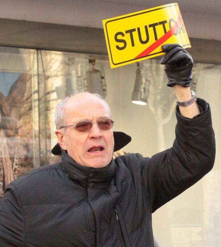 Demo gegen Stuttgart 21 in Reutlingen Februar 2011