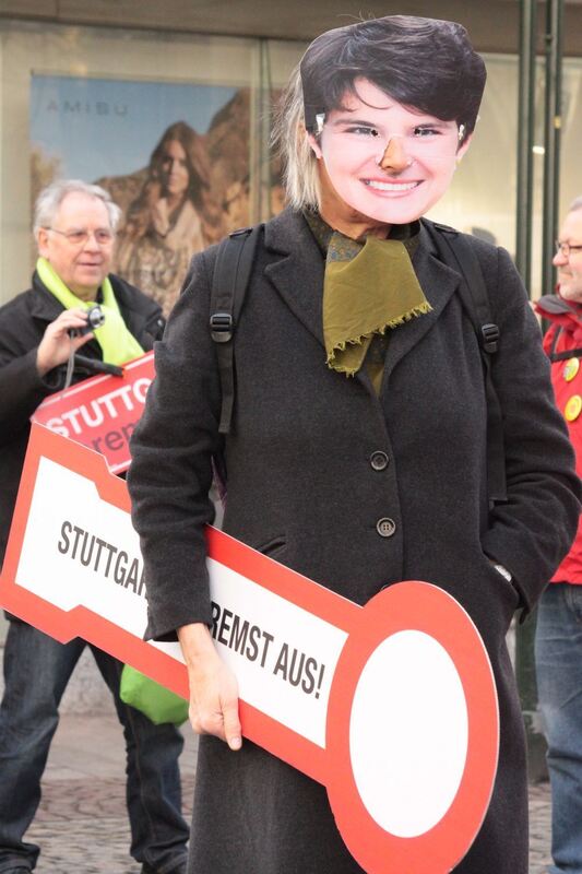 Demo gegen Stuttgart 21 in Reutlingen Februar 2011