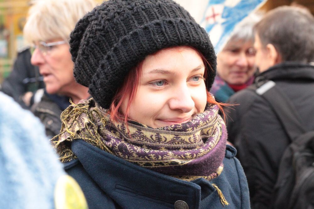 Demo gegen Stuttgart 21 in Reutlingen Februar 2011