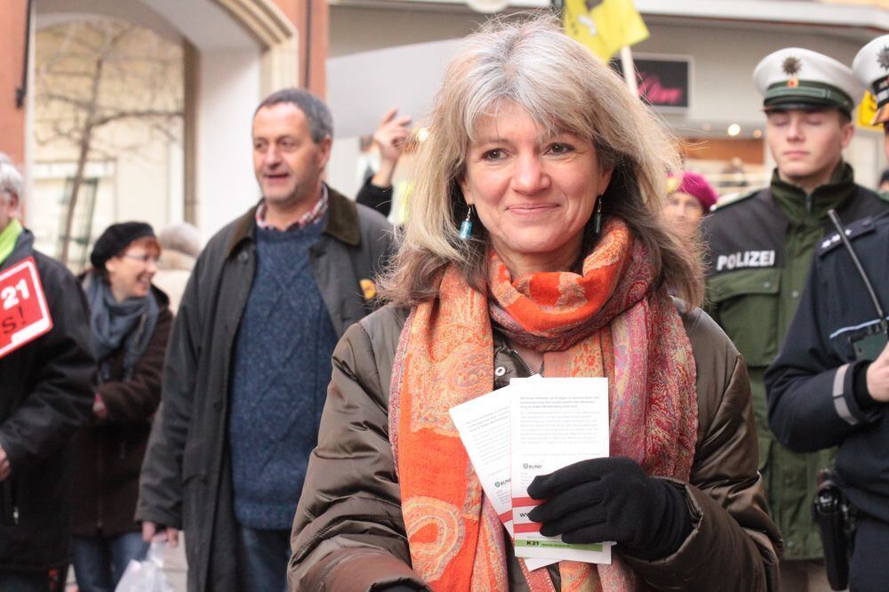 Demo gegen Stuttgart 21 in Reutlingen Februar 2011