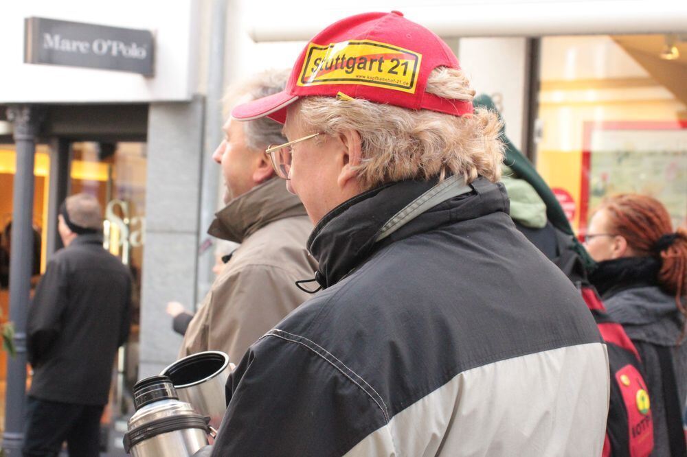 Demo gegen Stuttgart 21 in Reutlingen Februar 2011