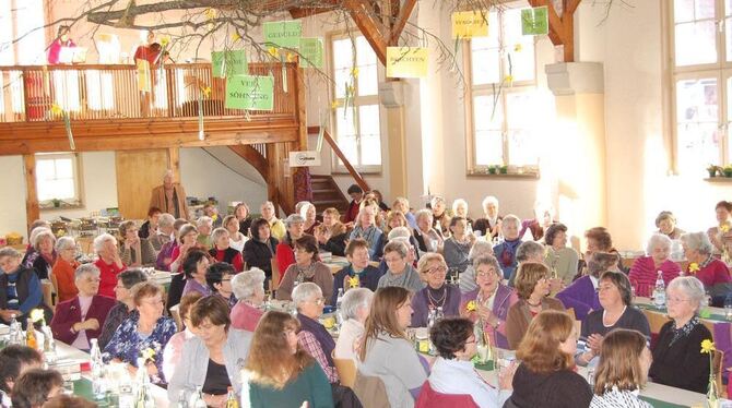 Treffpunkt für Frauen aus dem gesamten Kirchenbezirk Reutlingen war gestern und wird morgen noch einmal die Mägerkinger Festhall