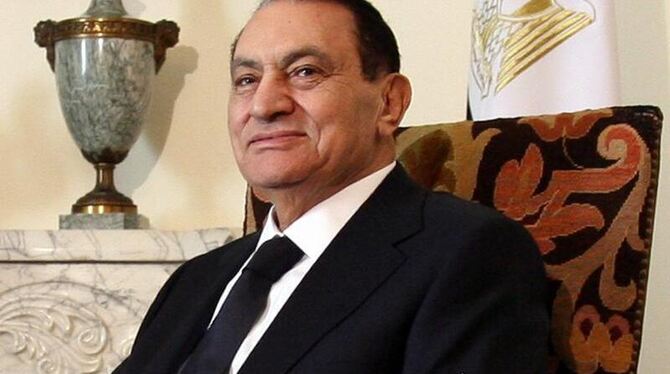 Dringlichste Forderung der Demonstranten auf dem Tahrir- Platz: Der Rücktritt des ägyptischen Präsidenten Hosni Mubarak (Arch