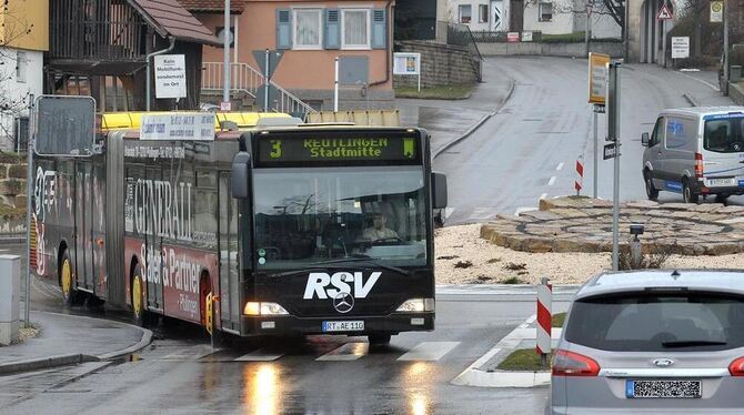 Der Stadtbus in Rommelsbach.