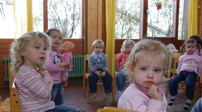 Bei den Kleinsten - hier Kinder des Kindergruppenvereins - gibt es in Kirchentellinsfurt noch Nachholbedarf an Betreuungsplätzen