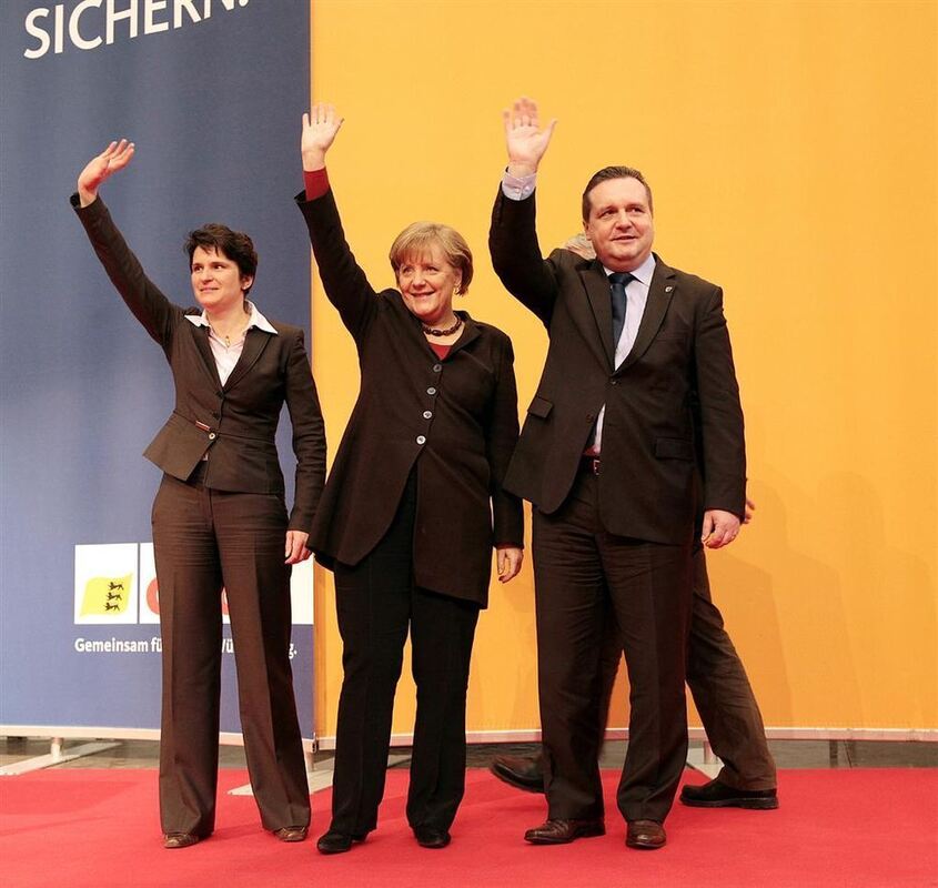 Bundeskanzlerin Angela Merkel in Gammertingen Februar 2011