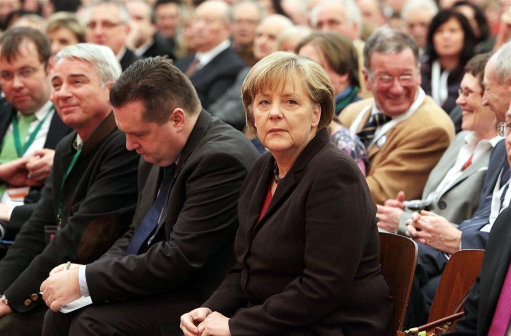 Bundeskanzlerin Angela Merkel in Gammertingen Februar 2011