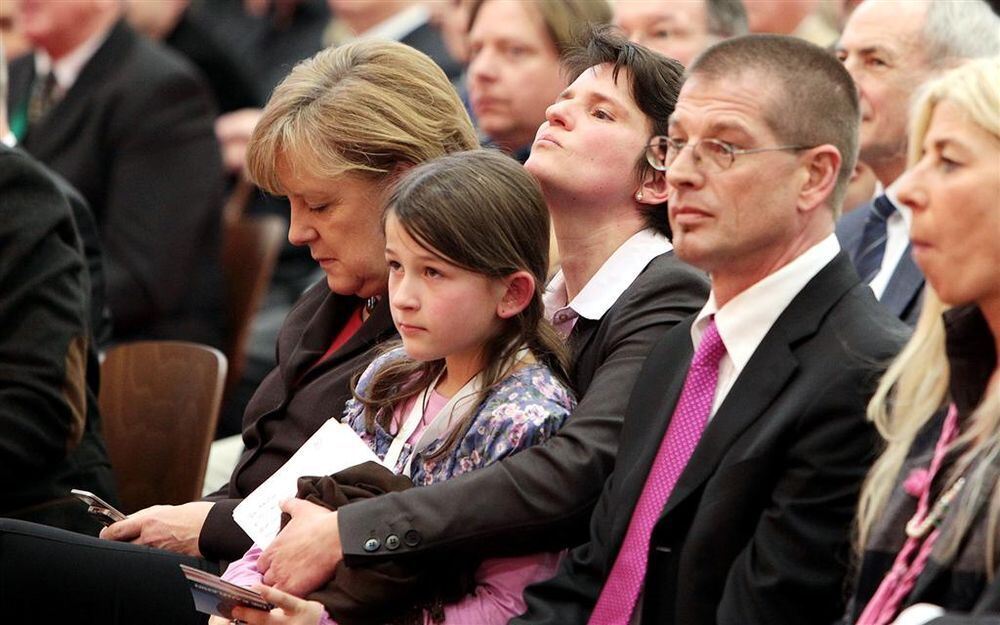 Bundeskanzlerin Angela Merkel in Gammertingen Februar 2011