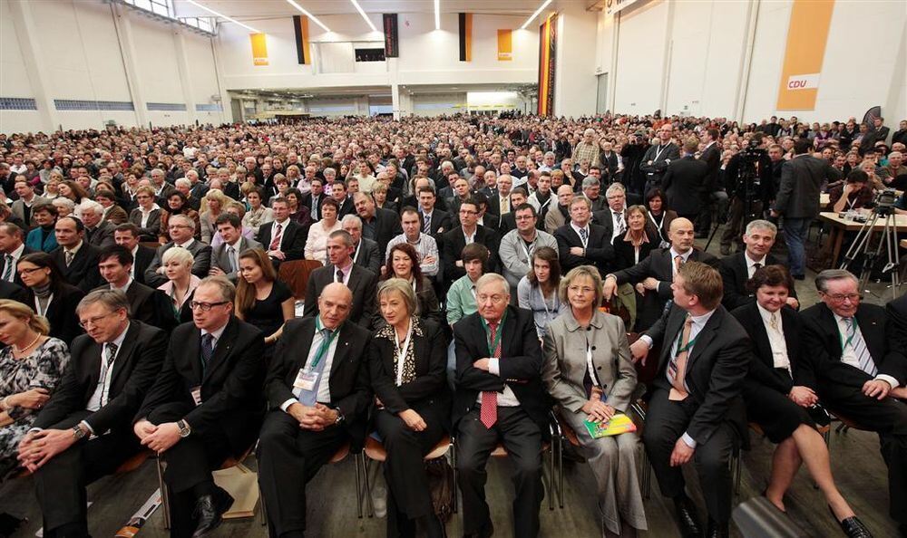 Bundeskanzlerin Angela Merkel in Gammertingen Februar 2011