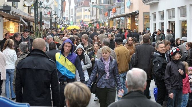 Bei Shoppern und Händlern beliebt: die Einkaufsstadt Reutlingen.