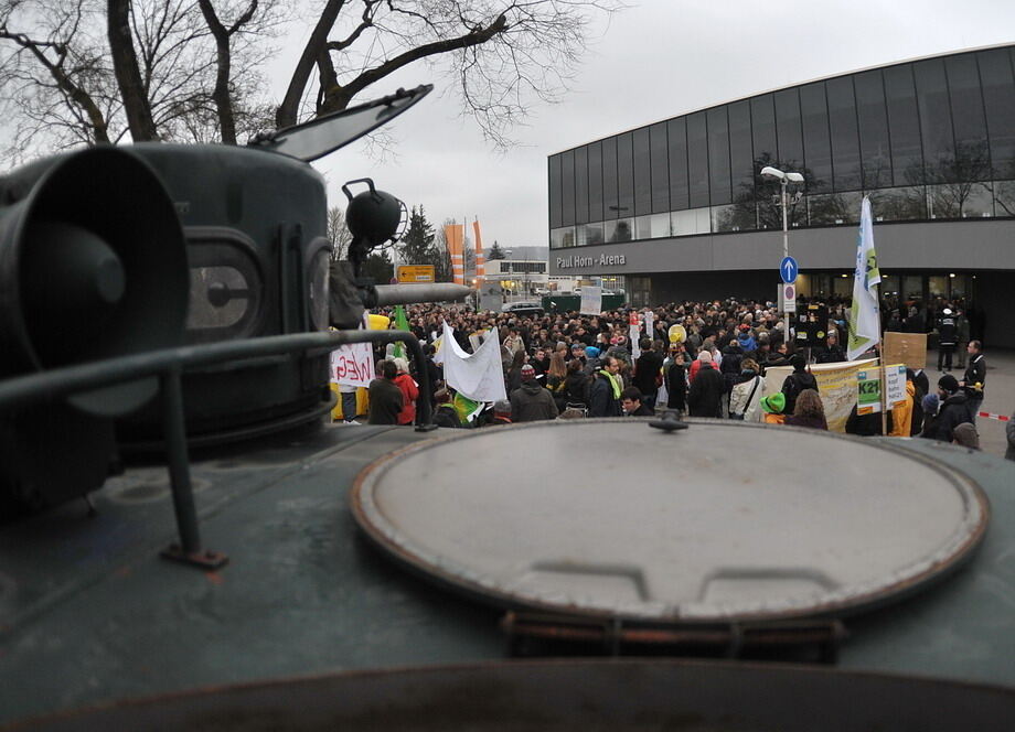 Angela Merkel in Tübingen Februar 2011