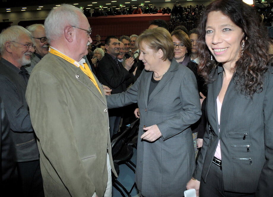 Angela Merkel in Tübingen Februar 2011