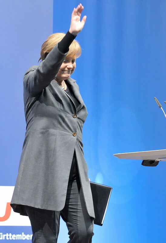 Angela Merkel in Tübingen Februar 2011