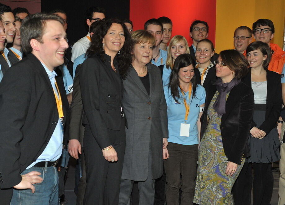 Angela Merkel in Tübingen Februar 2011