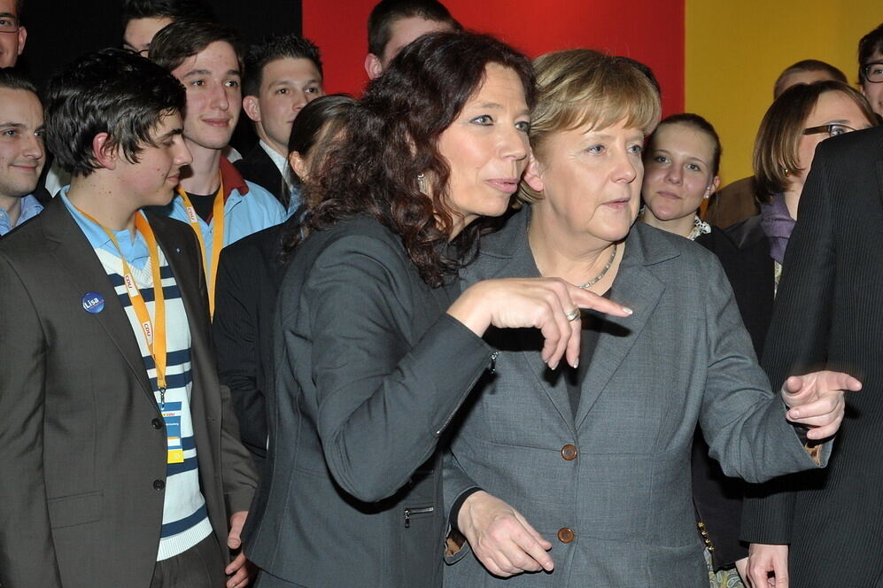 Angela Merkel in Tübingen Februar 2011