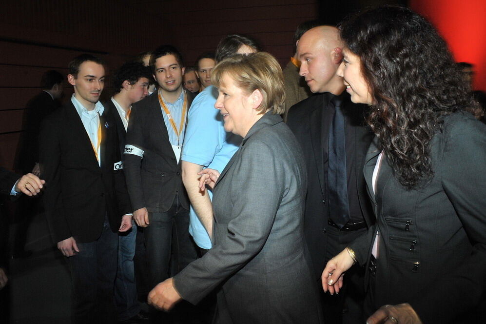 Angela Merkel in Tübingen Februar 2011