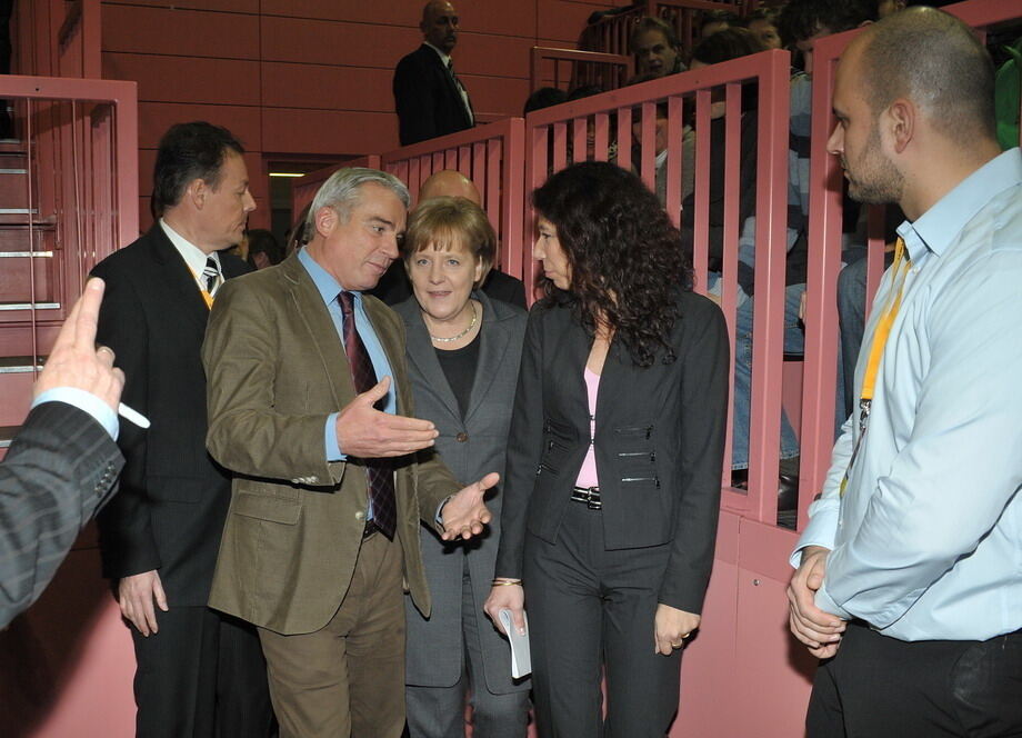 Angela Merkel in Tübingen Februar 2011