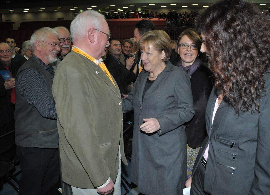 Angela Merkel in Tübingen Februar 2011