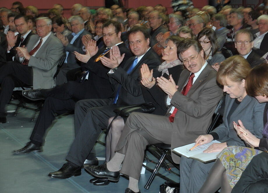 Angela Merkel in Tübingen Februar 2011