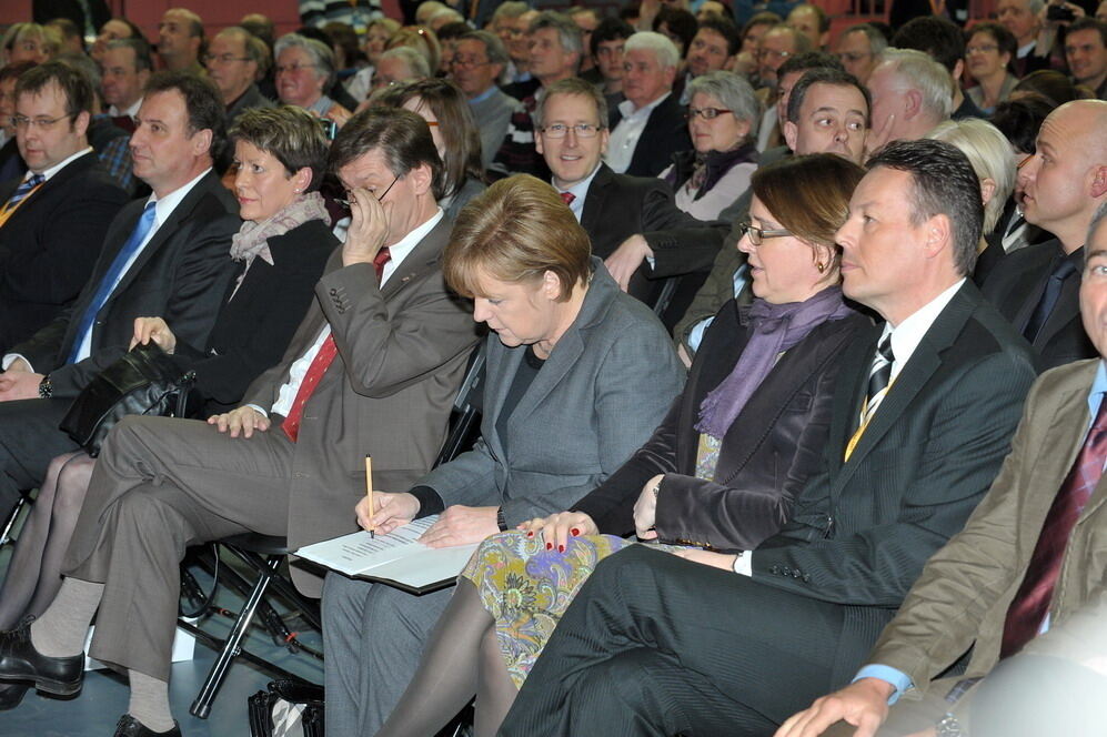 Angela Merkel in Tübingen Februar 2011