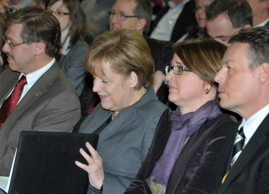 Angela Merkel in Tübingen Februar 2011