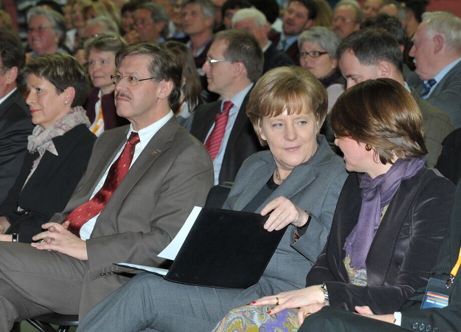 Angela Merkel in Tübingen Februar 2011