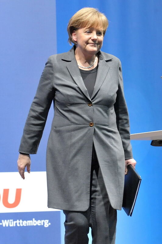 Angela Merkel in Tübingen Februar 2011