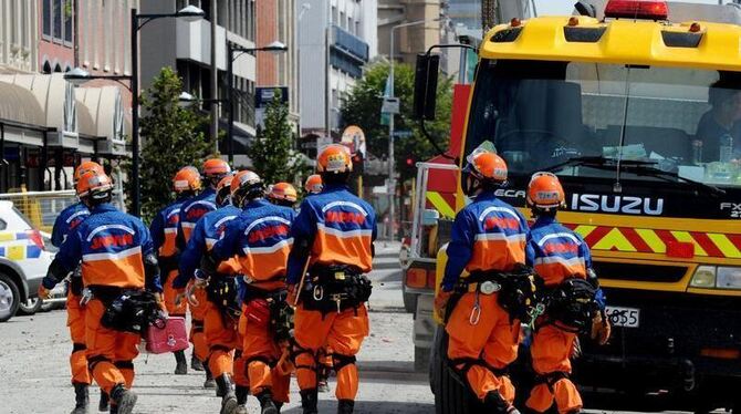 Rettungskräfte in Christchurch: Die Hoffnung, Überlebende zu finden, schwindet.