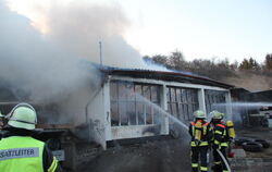 Brand an der alten Erpfinger Tankstelle