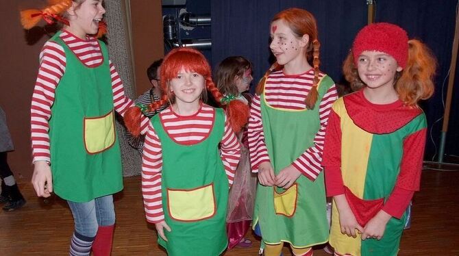 Lauter Pippi Langstrumpfs in Riederich.