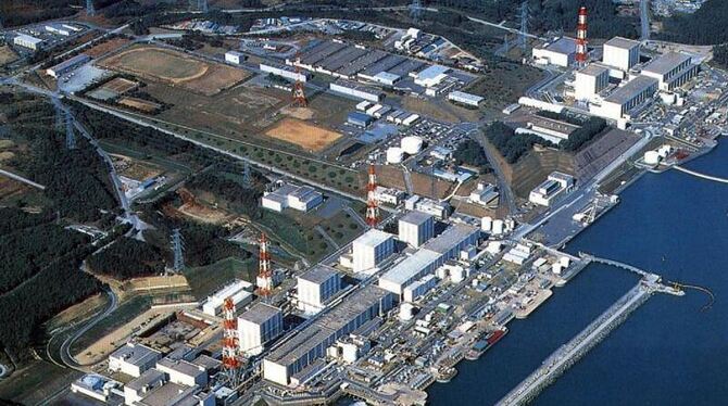 Das undatierte Foto der Tokyo Electric Power Company zeigt das Atomkraftwerk in Fukushima.