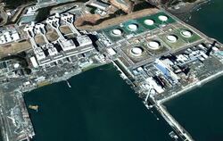 Das AKW Fukushima II auf einer Satellitenaufnahme. Foto: Google/DigitalGlobe