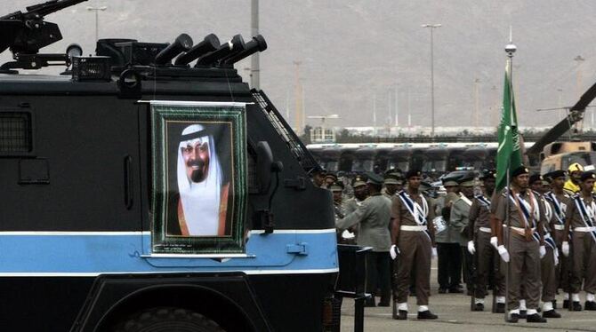 Saudische Truppen bei einer Parade in Mekka (Archivfoto).