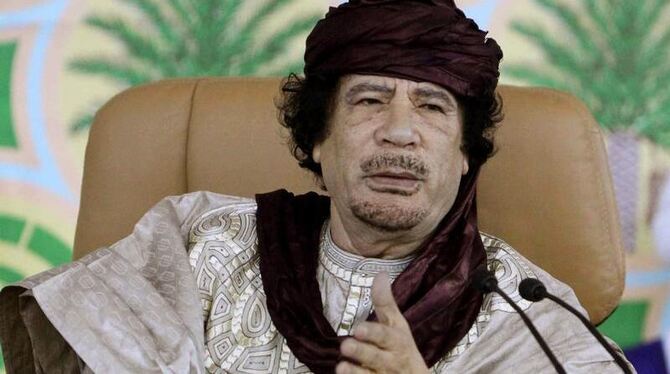 Der libysche Machthaber Muammar al-Gaddafi (Archivbild)