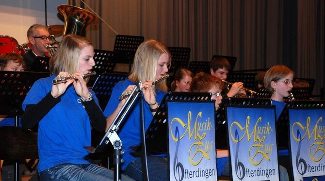 Frühjahrskonzert des Ofterdinger Musikzugs in der Burghofhalle: Besonders mit dem Stück »Early Morning Blues« lieferte die Jugen