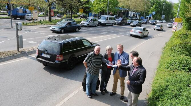 Verkehrsberuhigung für die Oststadt: Die SPD-Fraktion will am »Dreispitz« zwischen der Straße »Am Echazufer« und der Albstraße d