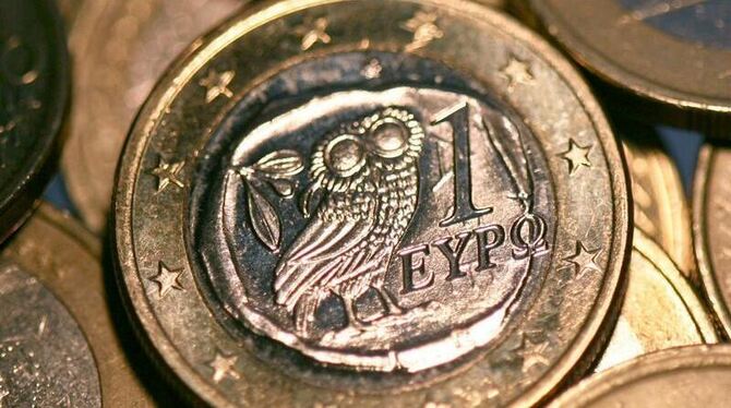 Auf der griechischen 1-Euro-Münze ist das Abbild einer athenischen 4-Drachmen-Münze zu sehen.